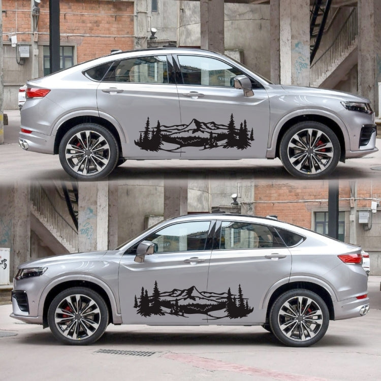 2 PCS/Set D-957 Mountains Pattern Car Modified Decorative Sticker-Reluova