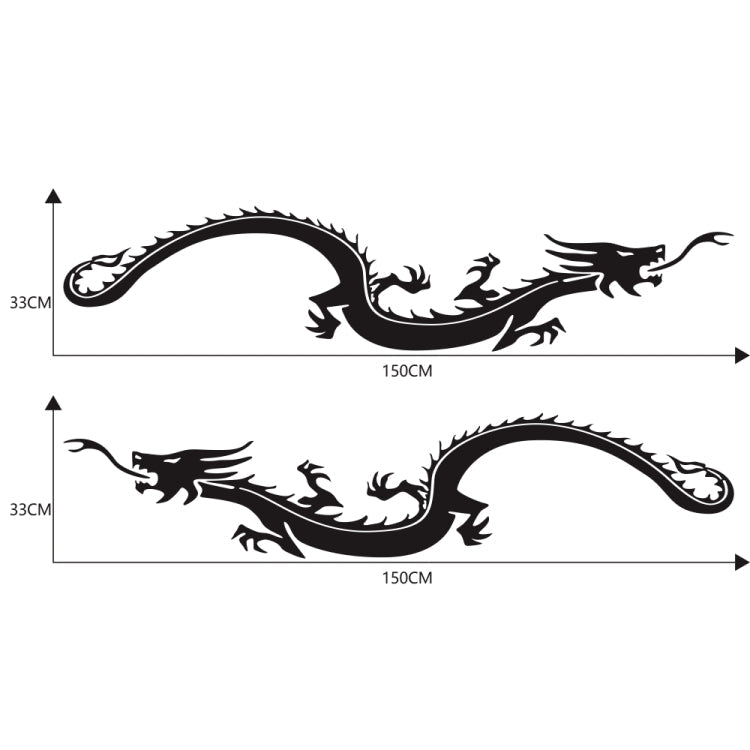 2 PCS/Set D-965 Dragon Pattern Car Modified Decorative Sticker-Reluova