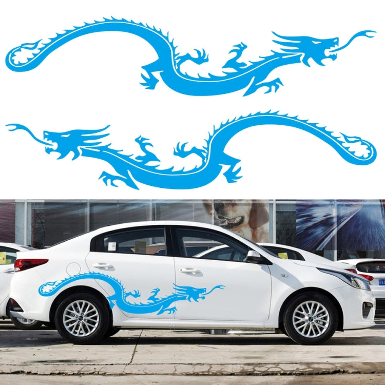 2 PCS/Set D-965 Dragon Pattern Car Modified Decorative Sticker-Reluova