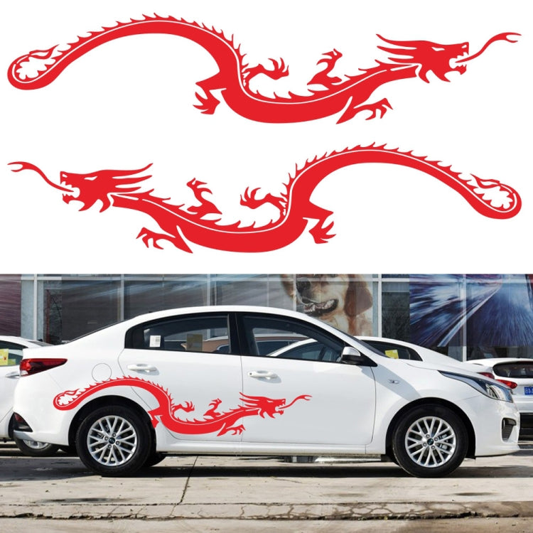 2 PCS/Set D-965 Dragon Pattern Car Modified Decorative Sticker-Reluova