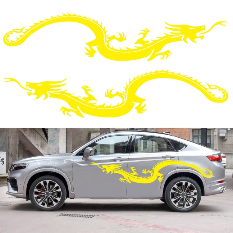 2 PCS/Set D-965 Dragon Pattern Car Modified Decorative Sticker-Reluova