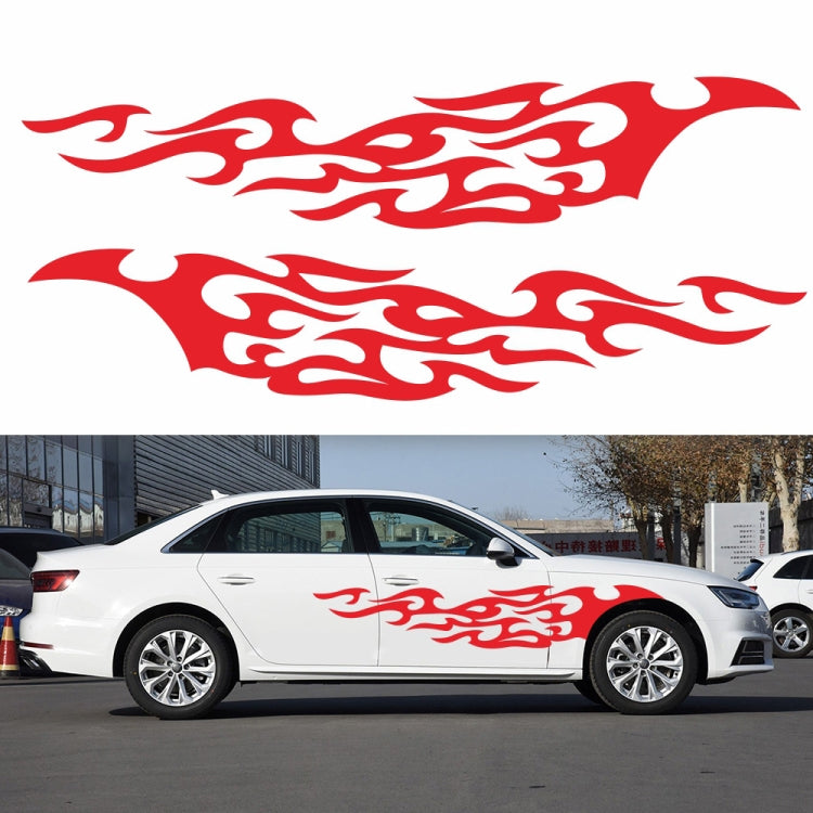 2 PCS/Set D-969 Flame Pattern Car Modified Decorative Sticker-Reluova