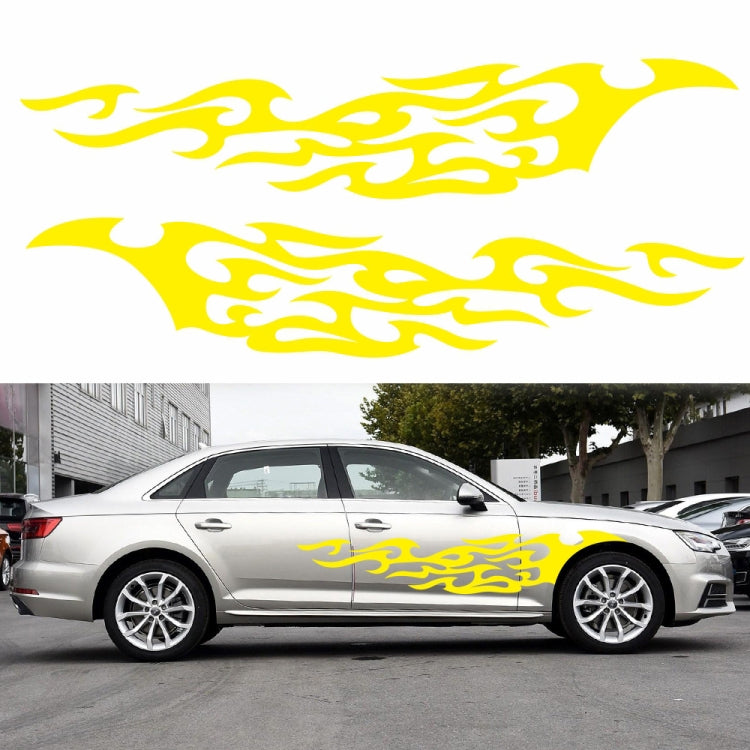 2 PCS/Set D-969 Flame Pattern Car Modified Decorative Sticker-Reluova