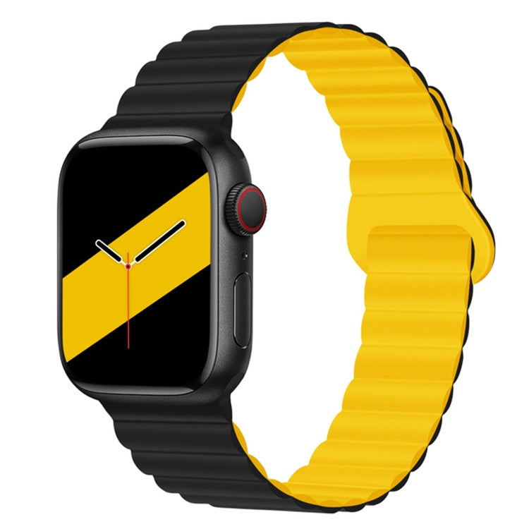 Reverse Buckle Magnetic Silicone Watch Band For Apple Watch Series