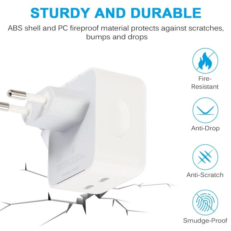 PD 50W Dual USB-C / Type-C Ports Charger