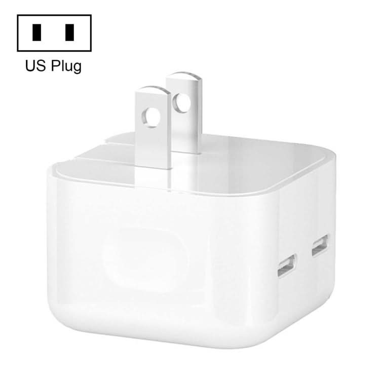 PD 50W Dual USB-C / Type-C Ports Charger