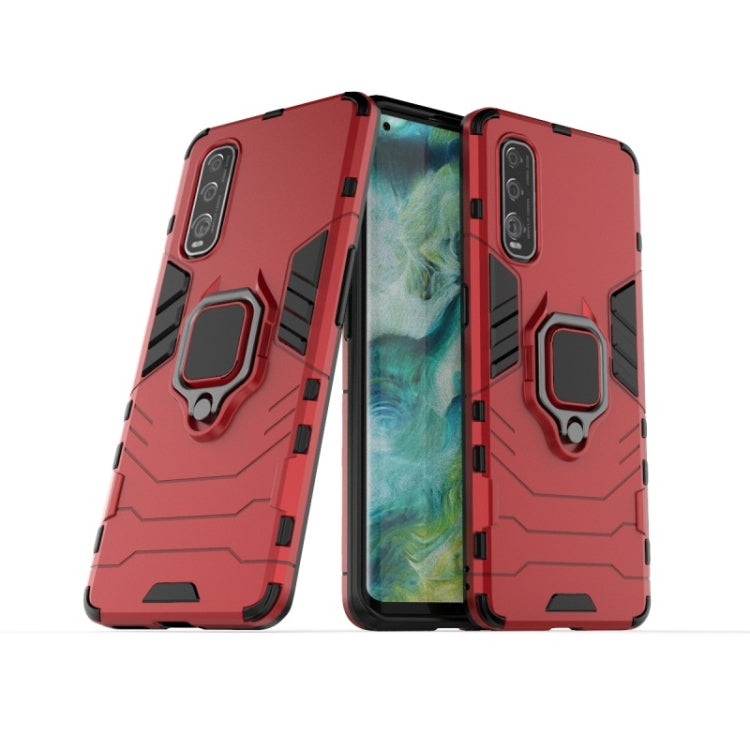 Shockproof PC + TPU Protective Case with Magnetic Ring Holder