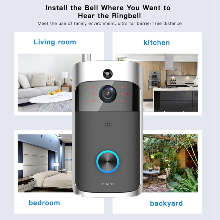 M3 720P Smart WIFI Ultra Low Power Video Visual Doorbell With Ding Dong Version Reluova