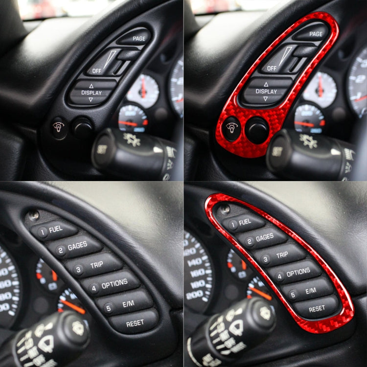 2 in 1 Car Carbon Fiber Sides Speedometer Sticker for Chevrolet Corvette C5 1998-2004-Reluova