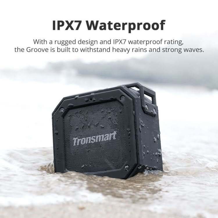 Tronsmart Groove Outdoor Portable Bluetooth 5.0 IPX7 Waterproof Mini Speaker with Voice Assistant