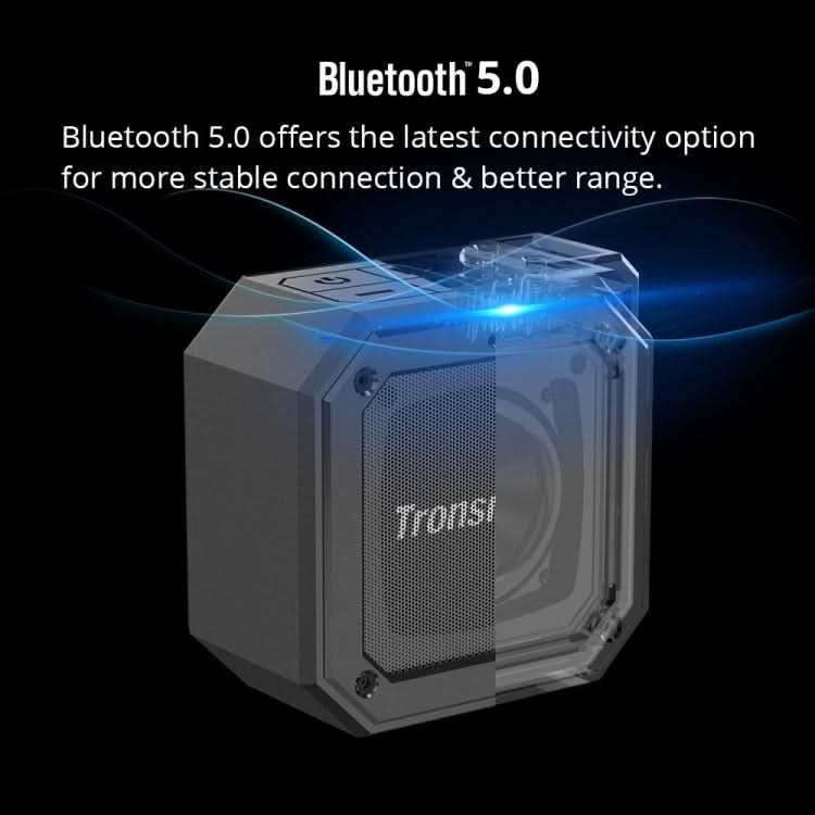 Tronsmart Groove Outdoor Portable Bluetooth 5.0 IPX7 Waterproof Mini Speaker with Voice Assistant