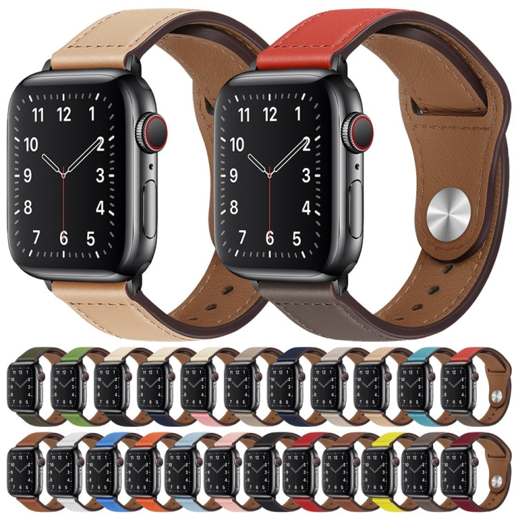 PU Leather Black Buckle Watch Band For Apple Watch Series, Series 1