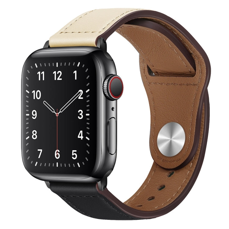 PU Leather Black Buckle Watch Band For Apple Watch Series, Series 2