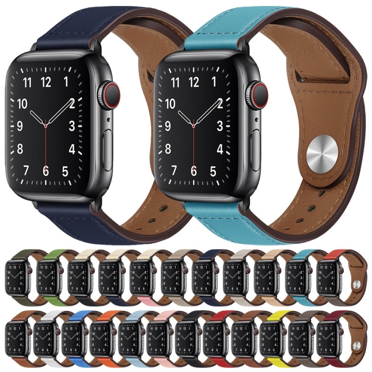 PU Leather Black Buckle Watch Band For Apple Watch Series, Series 2