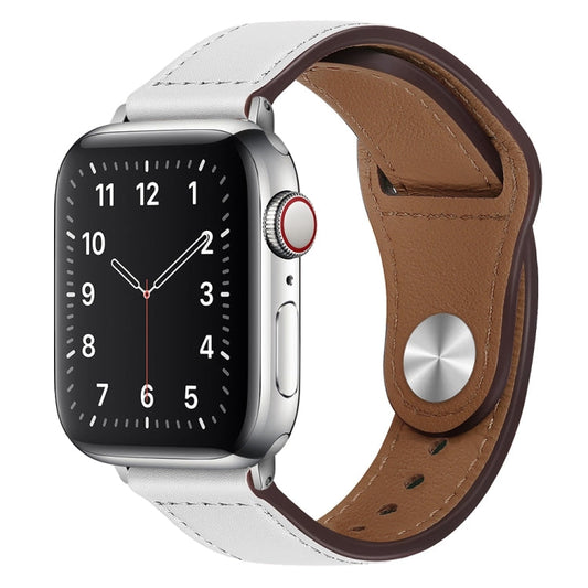 PU Leather Silver Buckle Watch Band For Apple Watch Series, Series 1