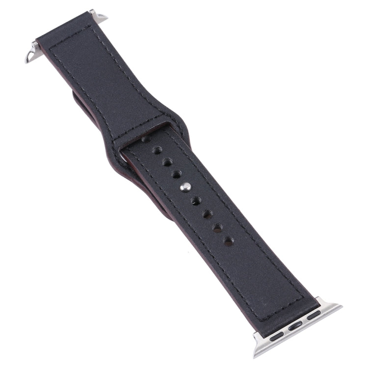 PU Leather Silver Buckle Watch Band For Apple Watch Series, Series 1