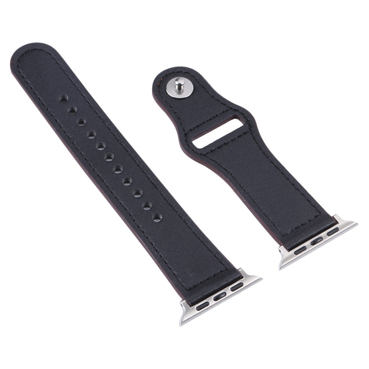 PU Leather Silver Buckle Watch Band For Apple Watch Series, Series 1