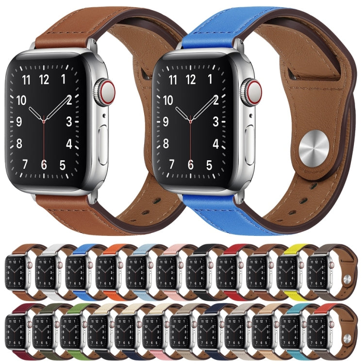 PU Leather Silver Buckle Watch Band For Apple Watch Series, Series 2