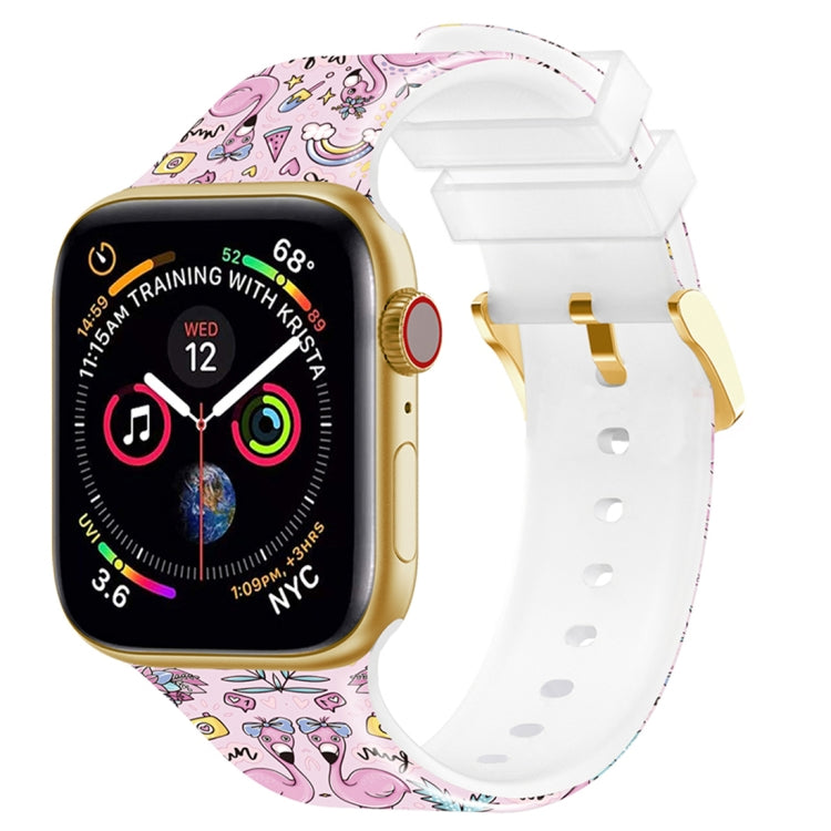 Square Buckle Color Printing Watch Band For Apple Watch Series, Series 1