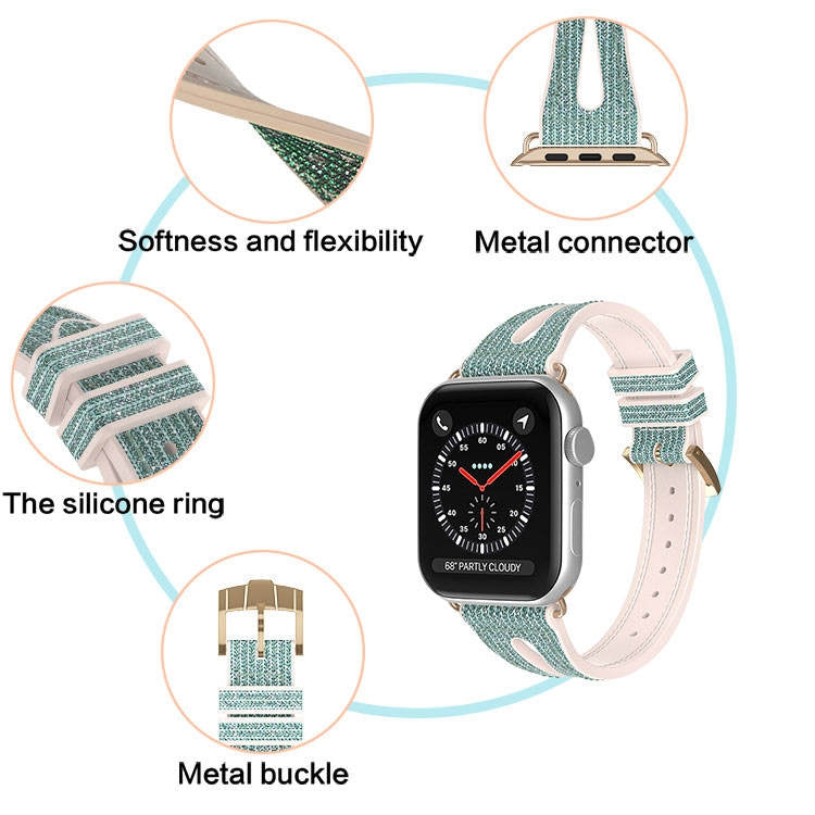 Slim Glitter Watch Band For Apple Watch Series