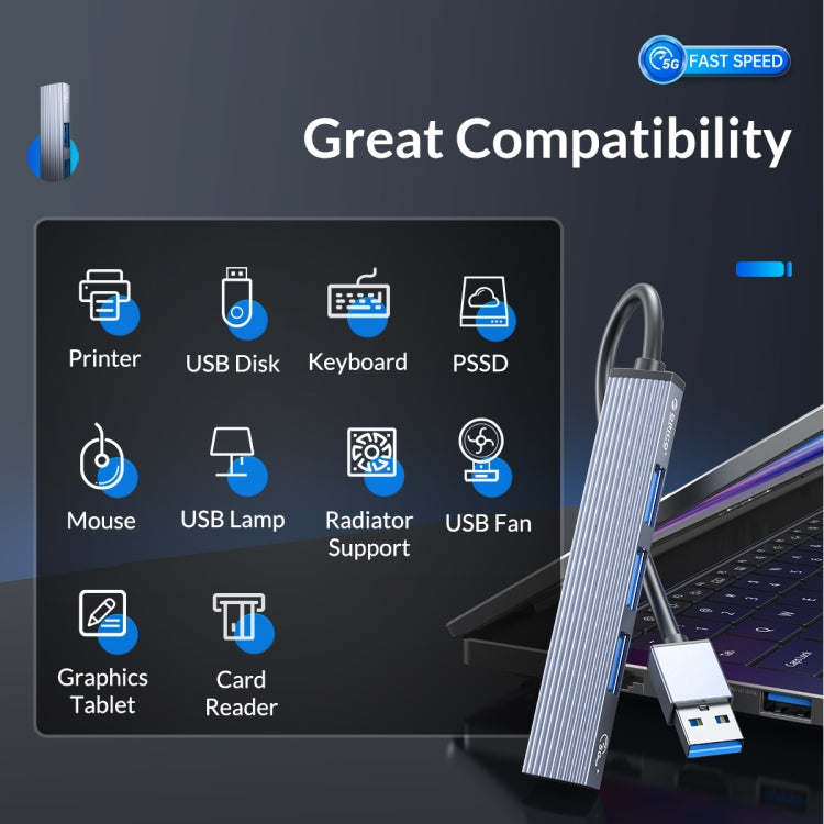 AH-A13 USB 3.0 x 1 + USB 2.0 x 3 to USB 3.0 HUB Adapter