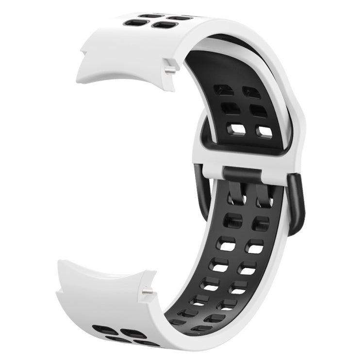 Double-row Hole Two-color Silicone Watch Band