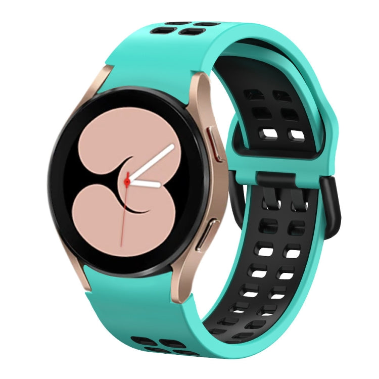 Double-row Hole Two-color Silicone Watch Band