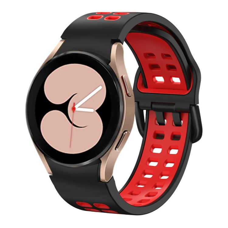 Double-row Hole Two-color Silicone Watch Band