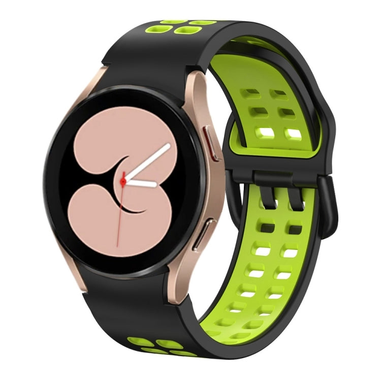 Double-row Hole Two-color Silicone Watch Band