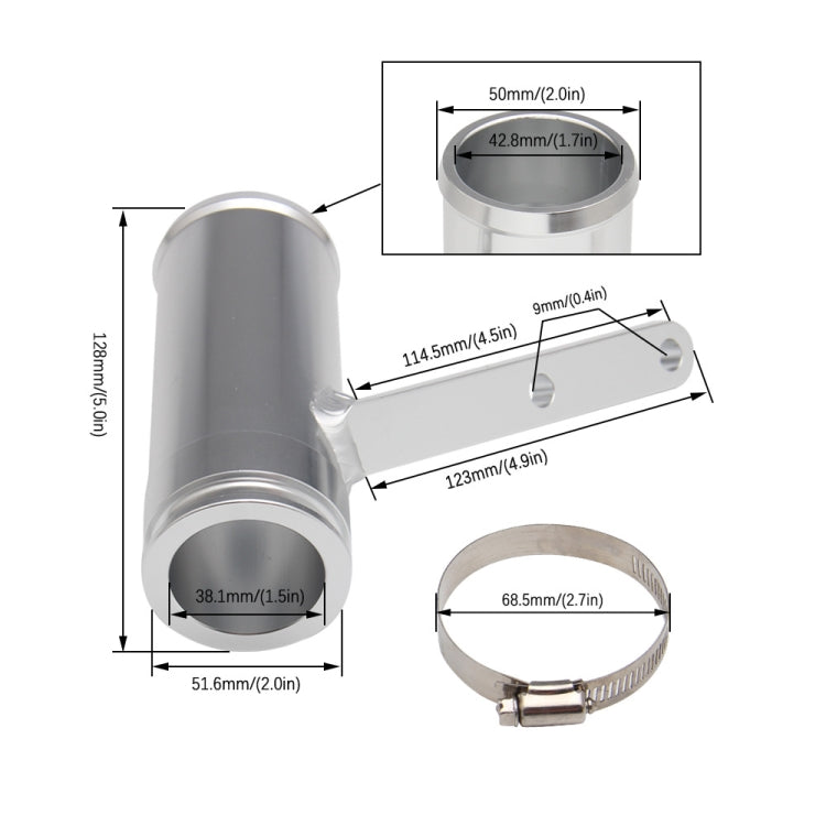 Car Aluminum Turbo Resonator Eliminator 2148685520 for Dodgeel ÎҵÄÉ̵ê