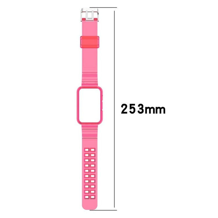 For Huawei Watch Fit 2 Integrated Transparent Silicone Watch Band