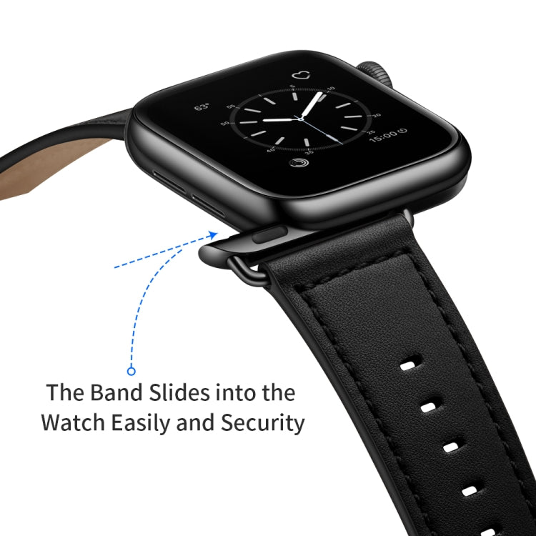 Genuine Leather Watch Band For Apple Watch Series