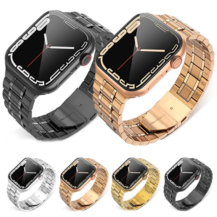 5-bead Stainless Steel Watch Band For Apple Watch Series