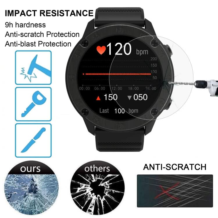 50 PCS 0.26mm 2.5D 9H Tempered Glass Film Watch Screen Protector