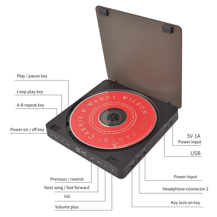 Kecag KC-708 Portable Retro Disc Album CD Player Reluova