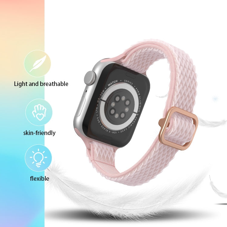 Wave Small Waist Nylon Watch Band For Apple Watch Series