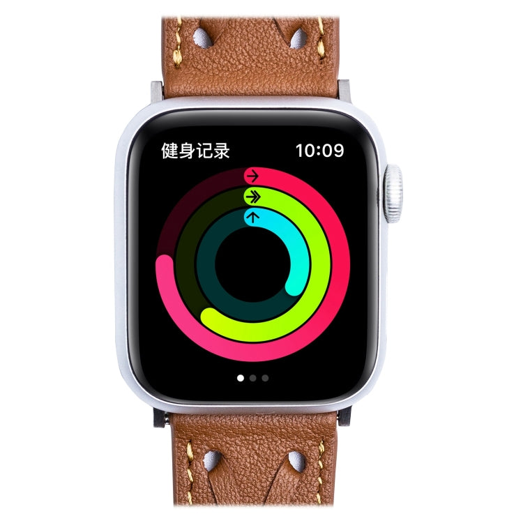 Genuine Leather Woven Watch Strap For Apple Watch Series