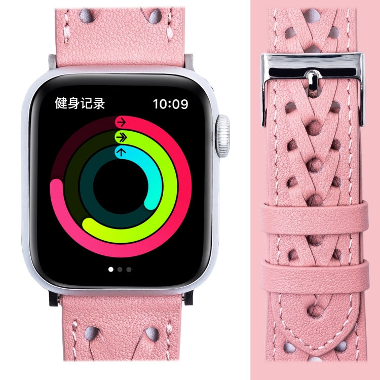 Genuine Leather Woven Watch Strap For Apple Watch Series