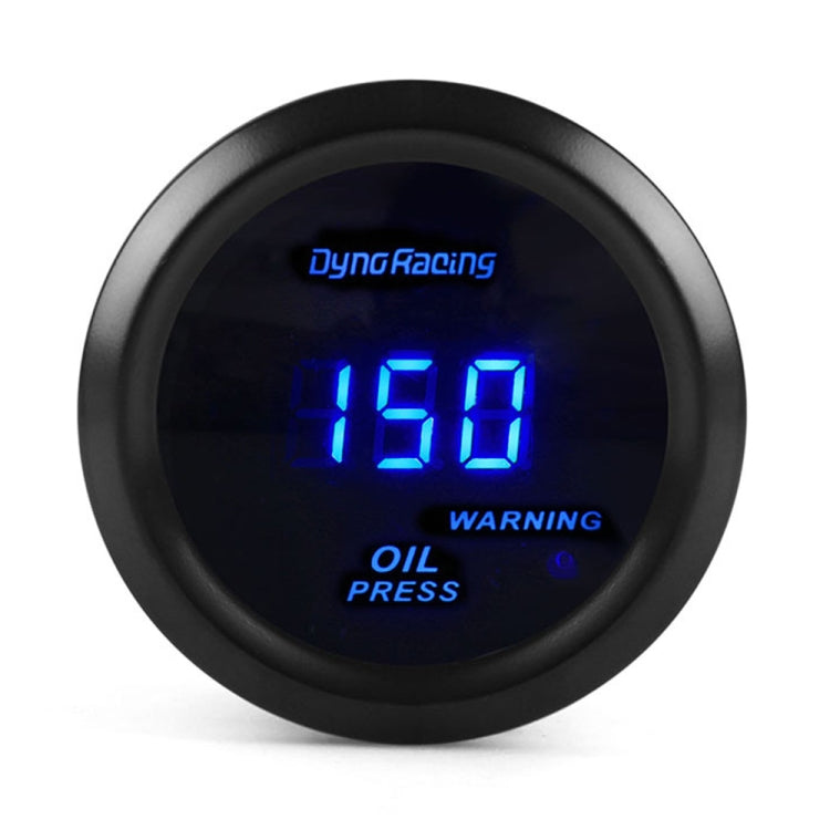 Car Modified 12V Universal 52mm Blue Light Digital Display Meter