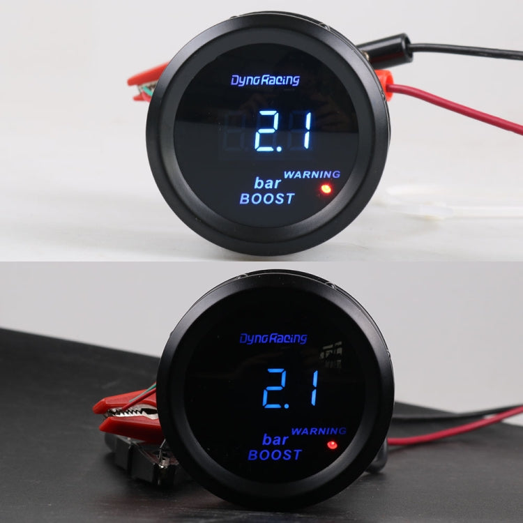 Car Modified 12V Universal 52mm Blue Light Digital Display Meter