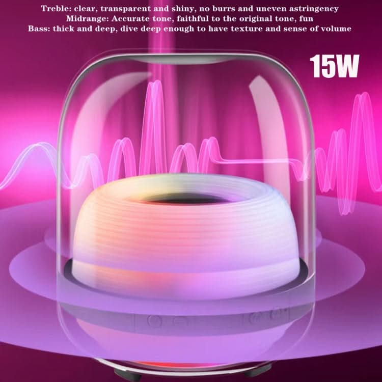 L20 15W Transparent Luminous 6D Stereo Wireless Bluetooth Speaker