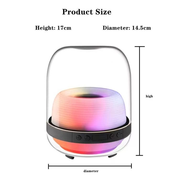 L20 15W Transparent Luminous 6D Stereo Wireless Bluetooth Speaker