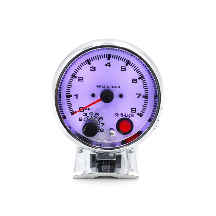 Car Modified 7 Background Lights Tachometer 0-8000RPM for 4/6/8 Cylinder Engines