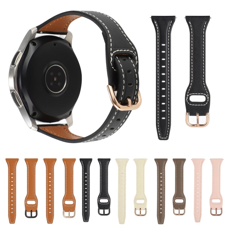 T-shape Genuine Leather Watch Band