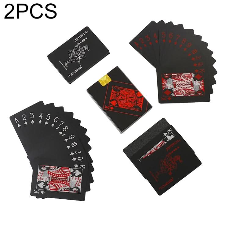 2 PCS Plastic Waterproof PVC Poker Cards-Reluova