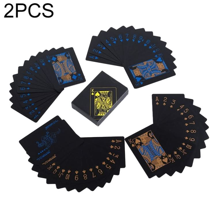 2 PCS Plastic Waterproof PVC Poker Cards-Reluova