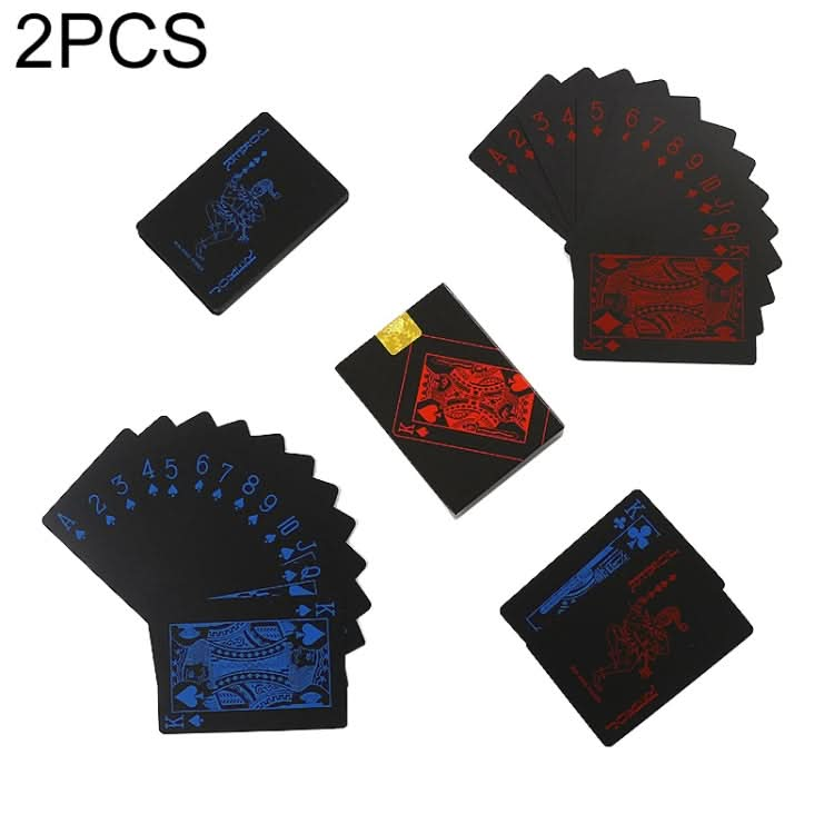 2 PCS Plastic Waterproof PVC Poker Cards-Reluova