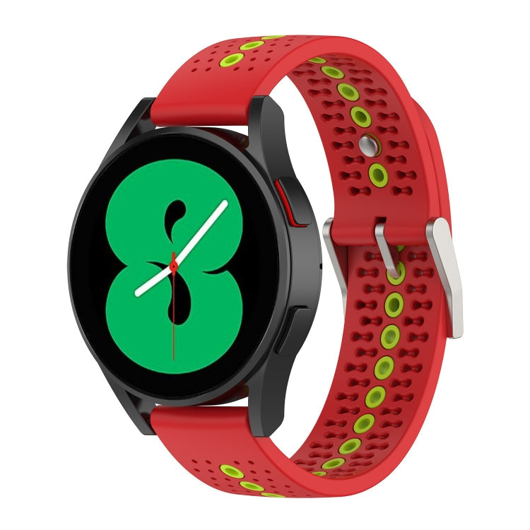 20mm Colorful Hole Silicone Watch Band-Reluova