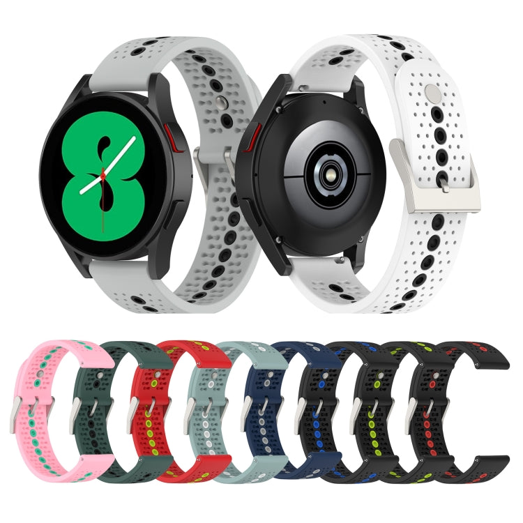 20mm Colorful Hole Silicone Watch Band-Reluova