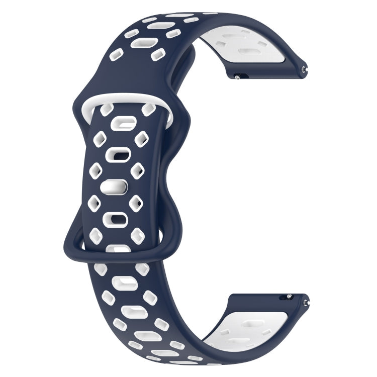 20mm Two-color Diamond Silicone Watch Band-Reluova